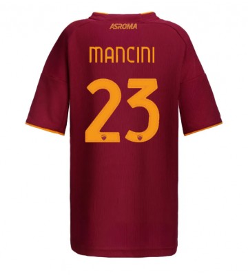 AS Roma Gianluca Mancini #23 Hemmatröja Dam 2025-26 Kortärmad